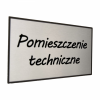 Tablica pomieszczenie techniczne 25/15cm